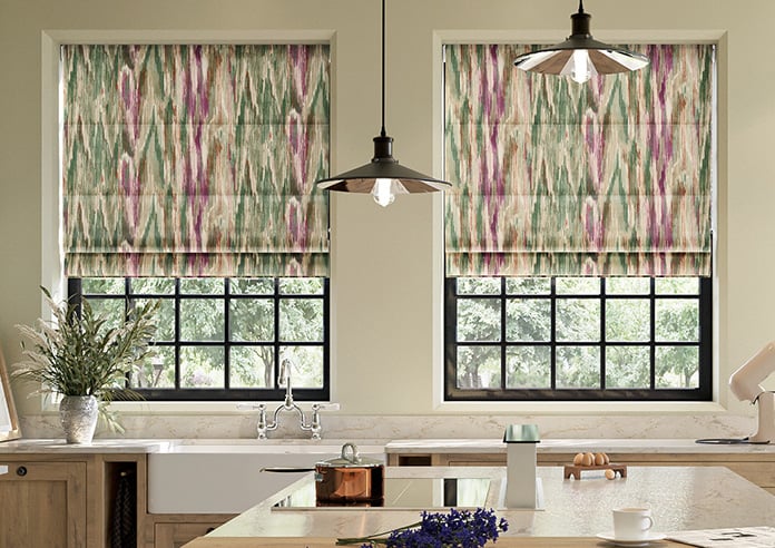 Bombay Velvet, Pink Crush - Motorised Roman Blind - Image 3